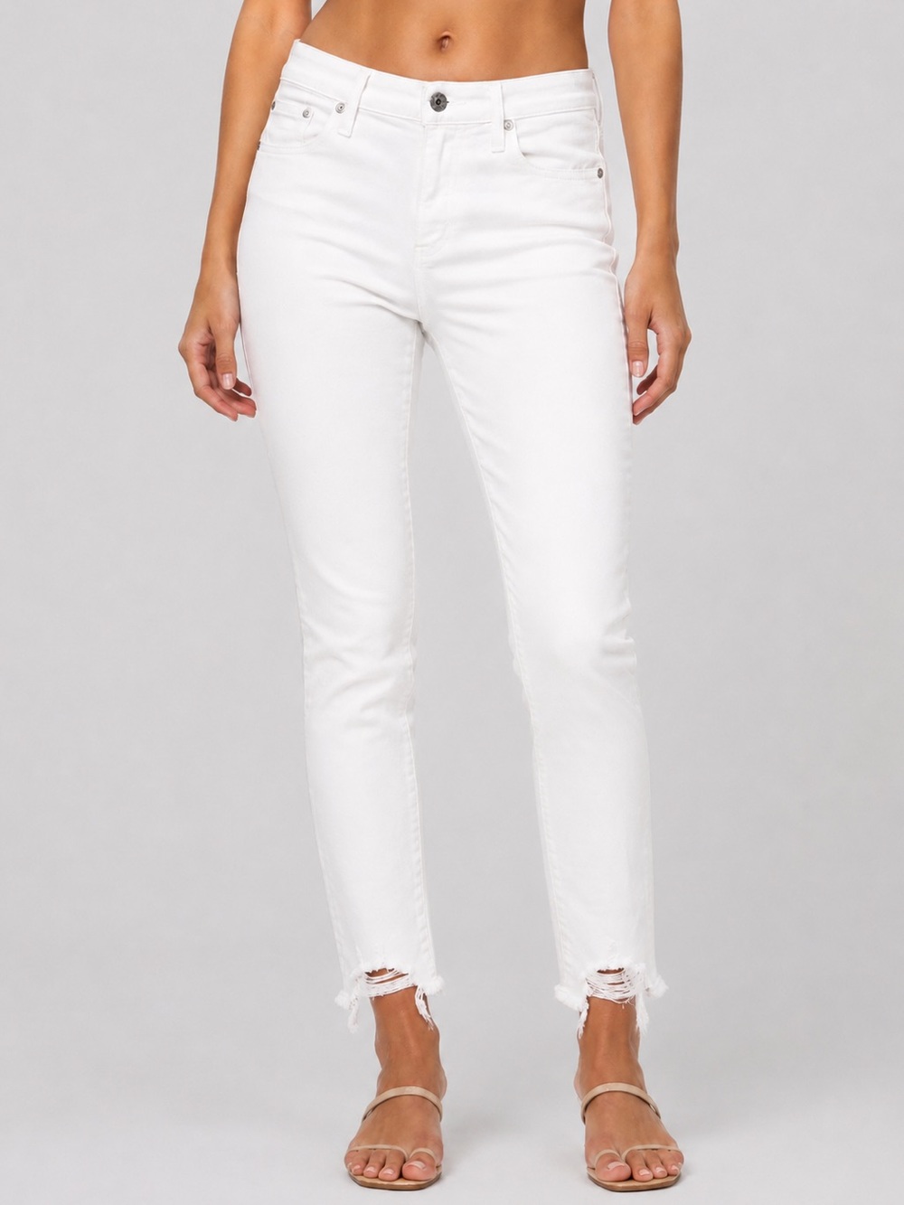AGOLDE Sophie high rise skinny jeans size 28 white